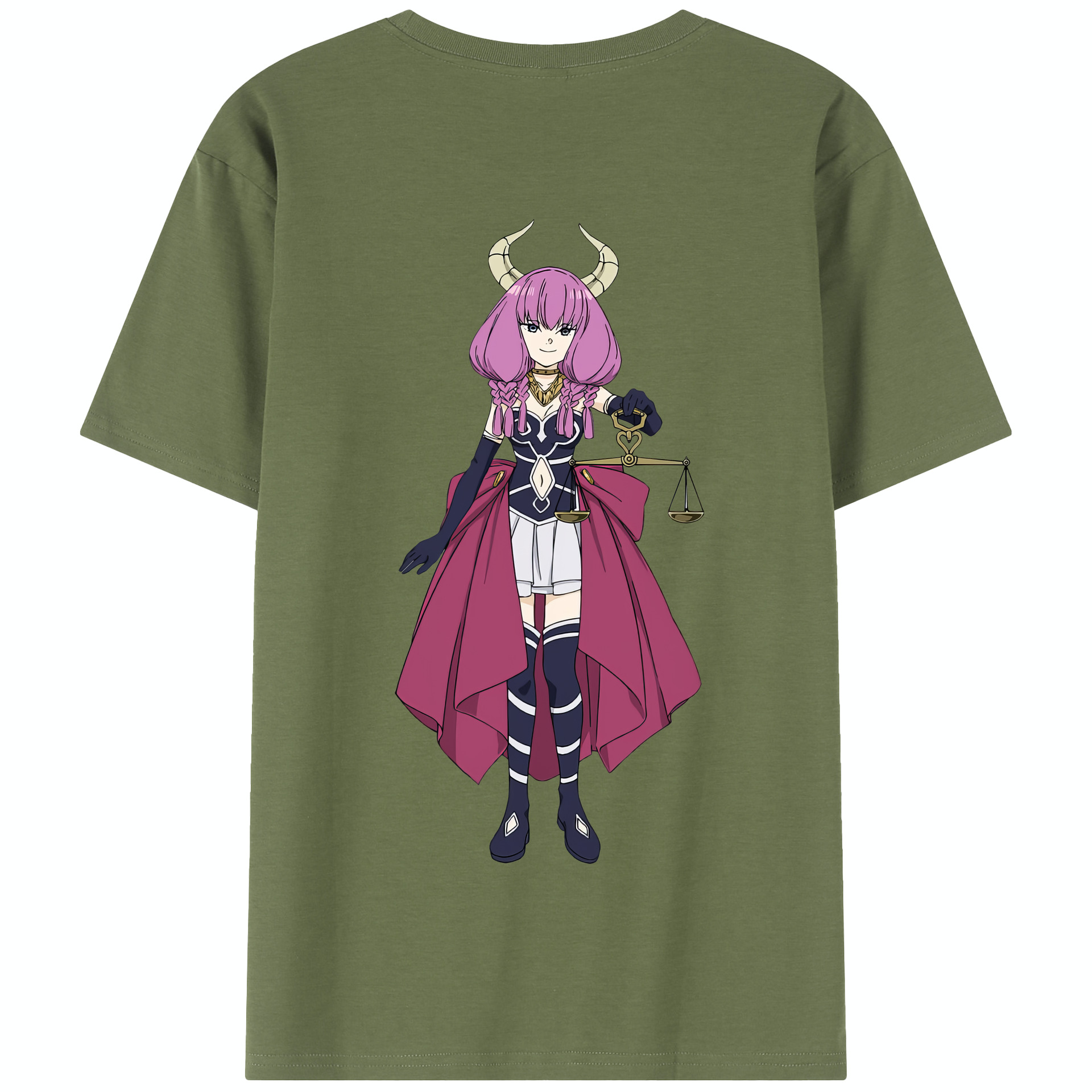 （画像用） 葬送のフリーレン Frieren 綿100％半袖Tシャツ（背面プリント）